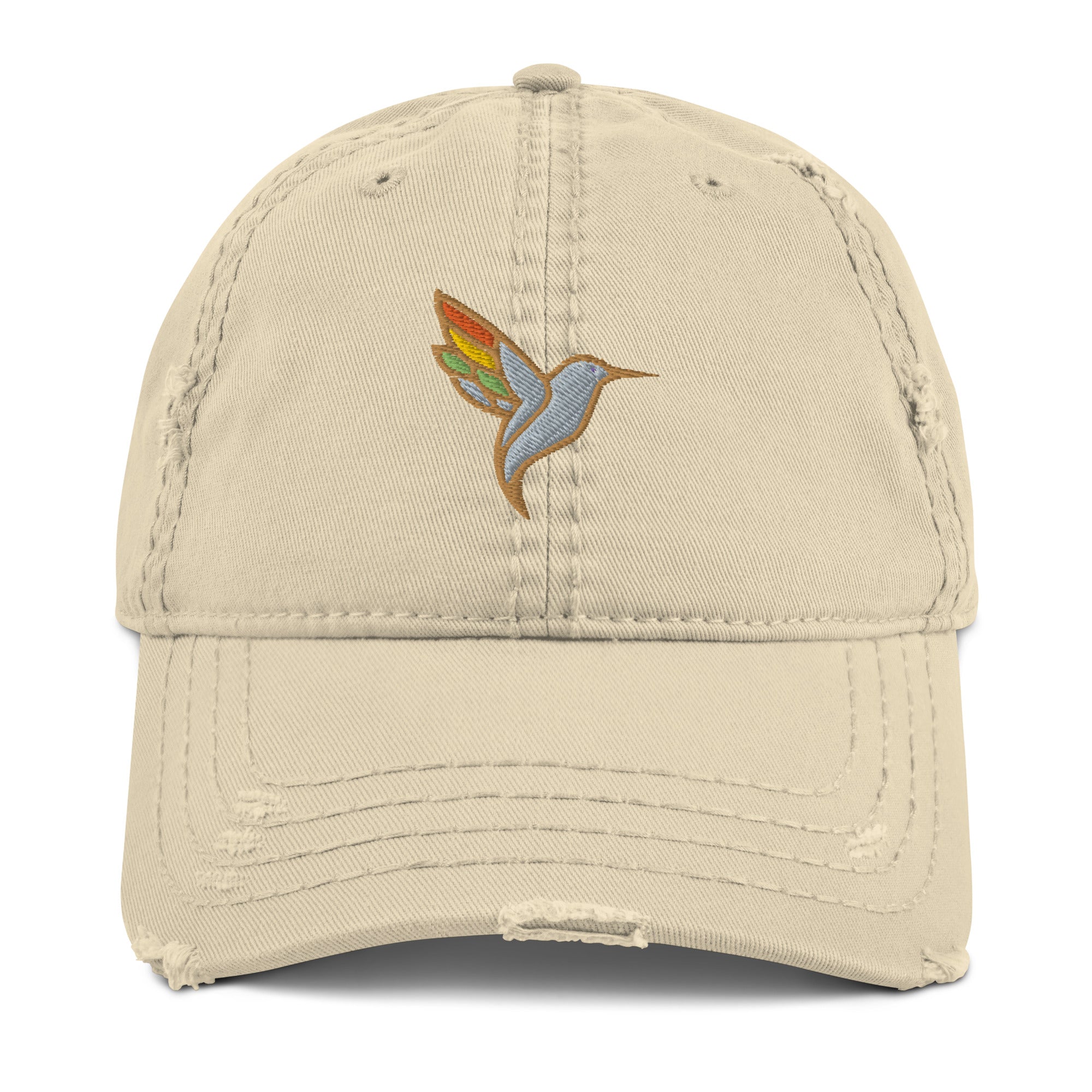 Distressed Dad Hat-Tan