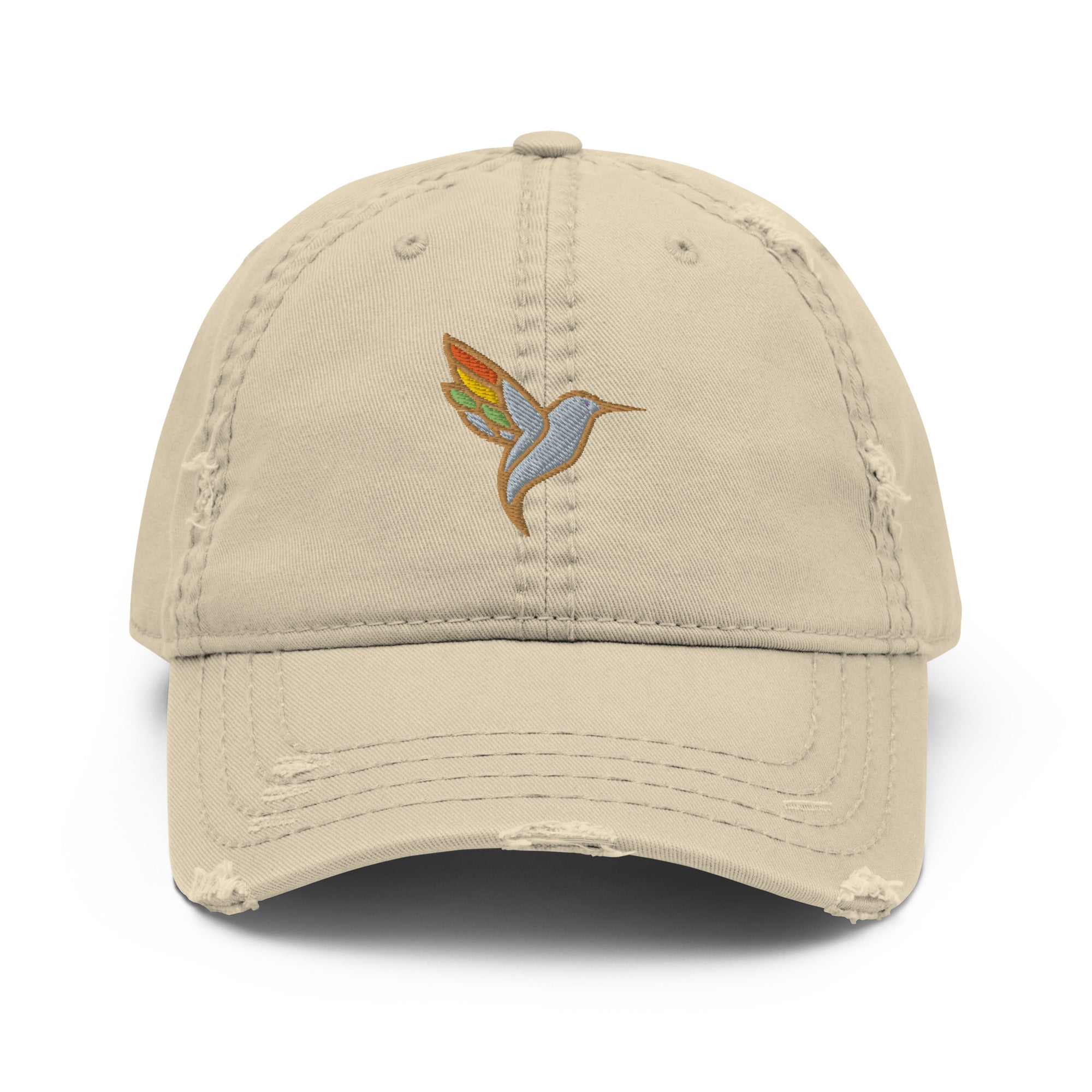 Distressed Dad Hat-Tan