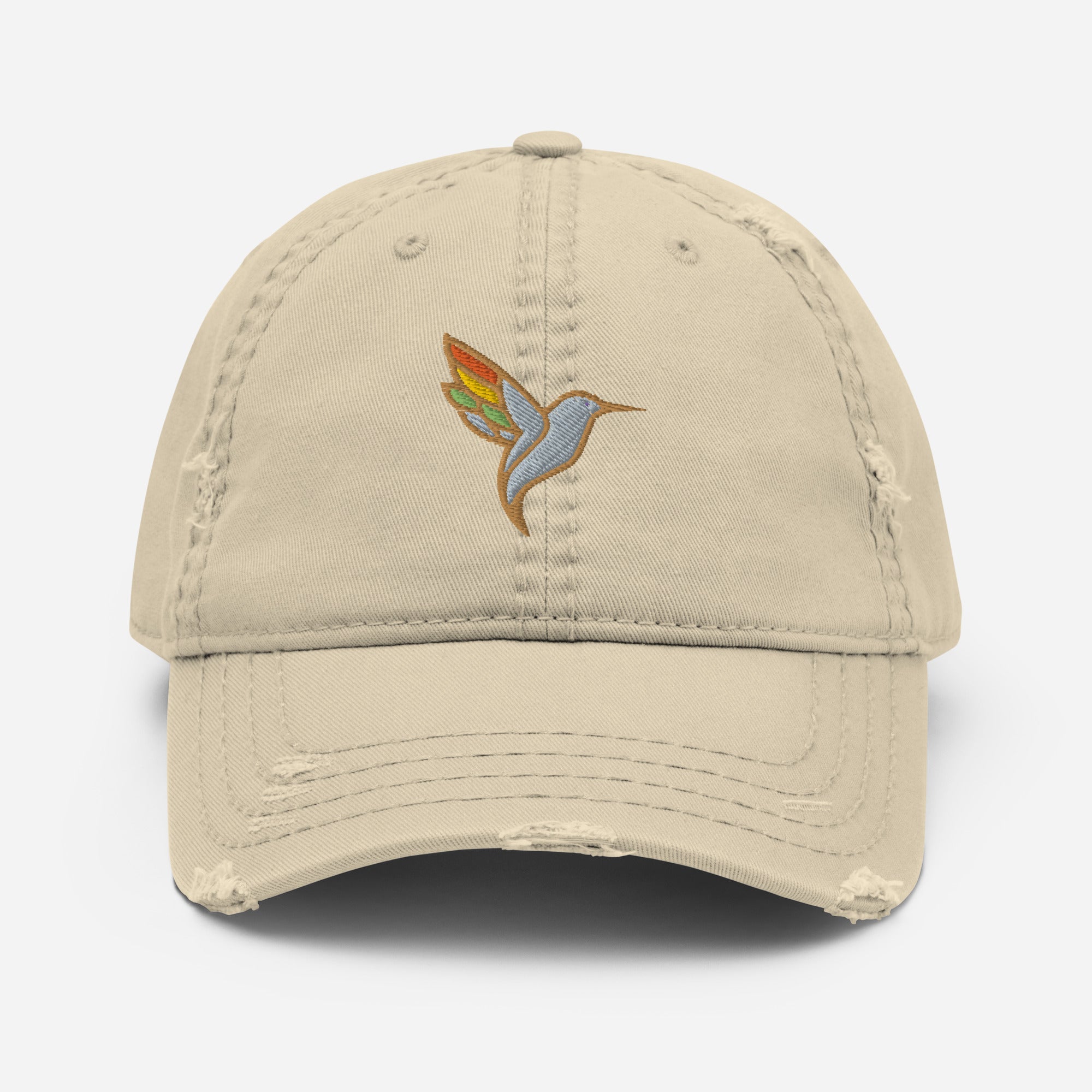 Distressed Dad Hat-Tan