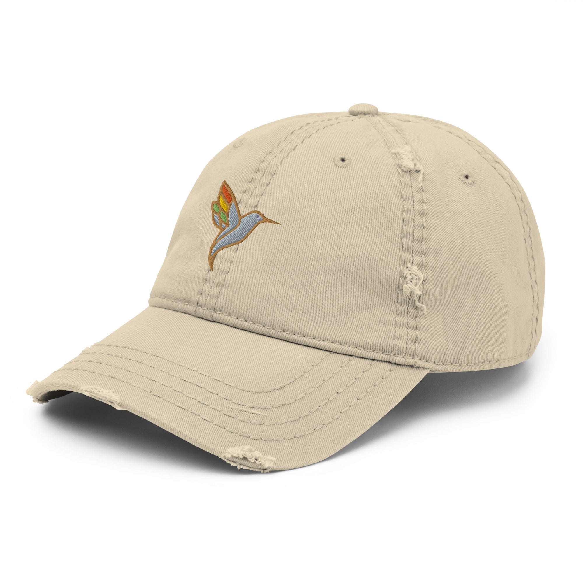 Distressed Dad Hat-Tan