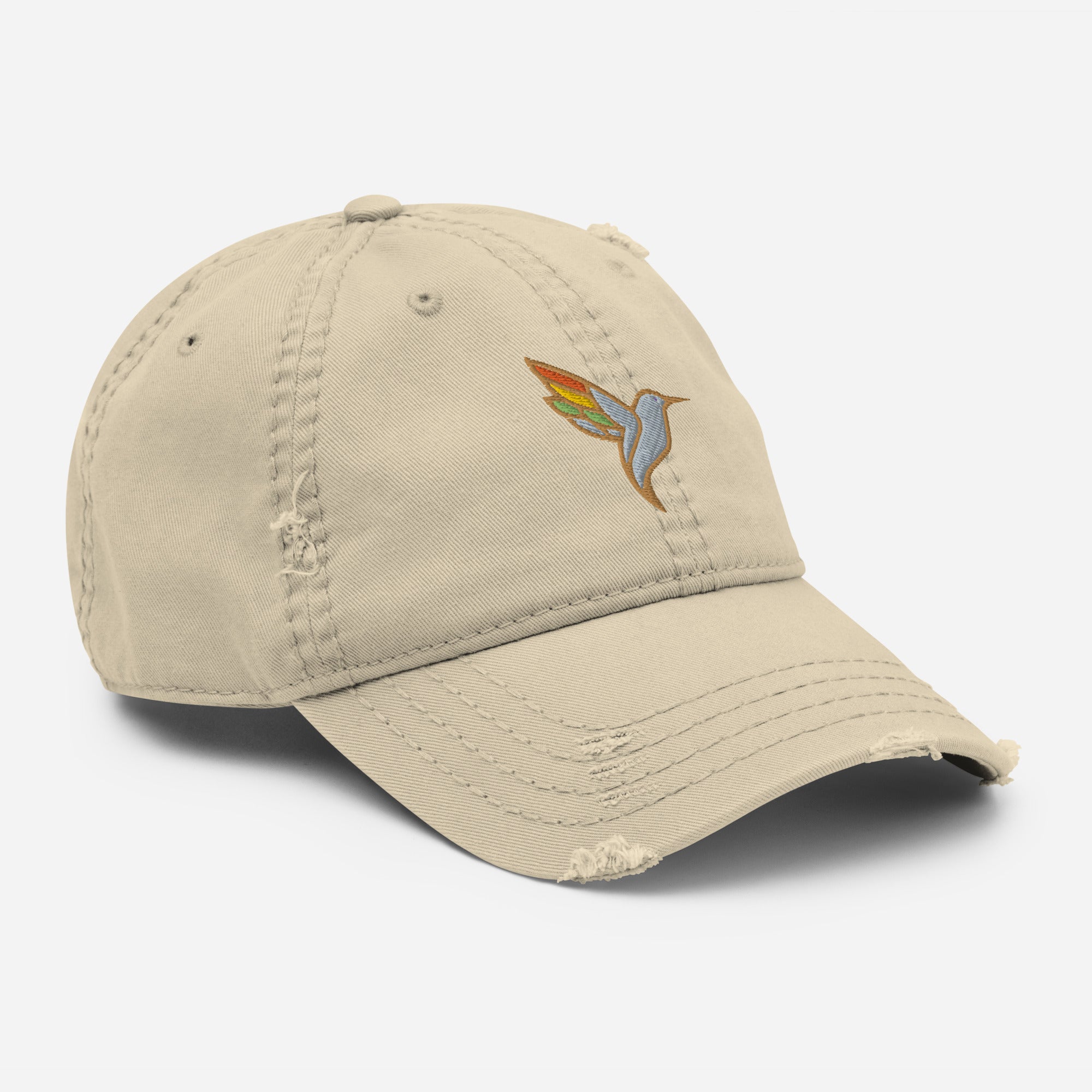 Distressed Dad Hat-Tan