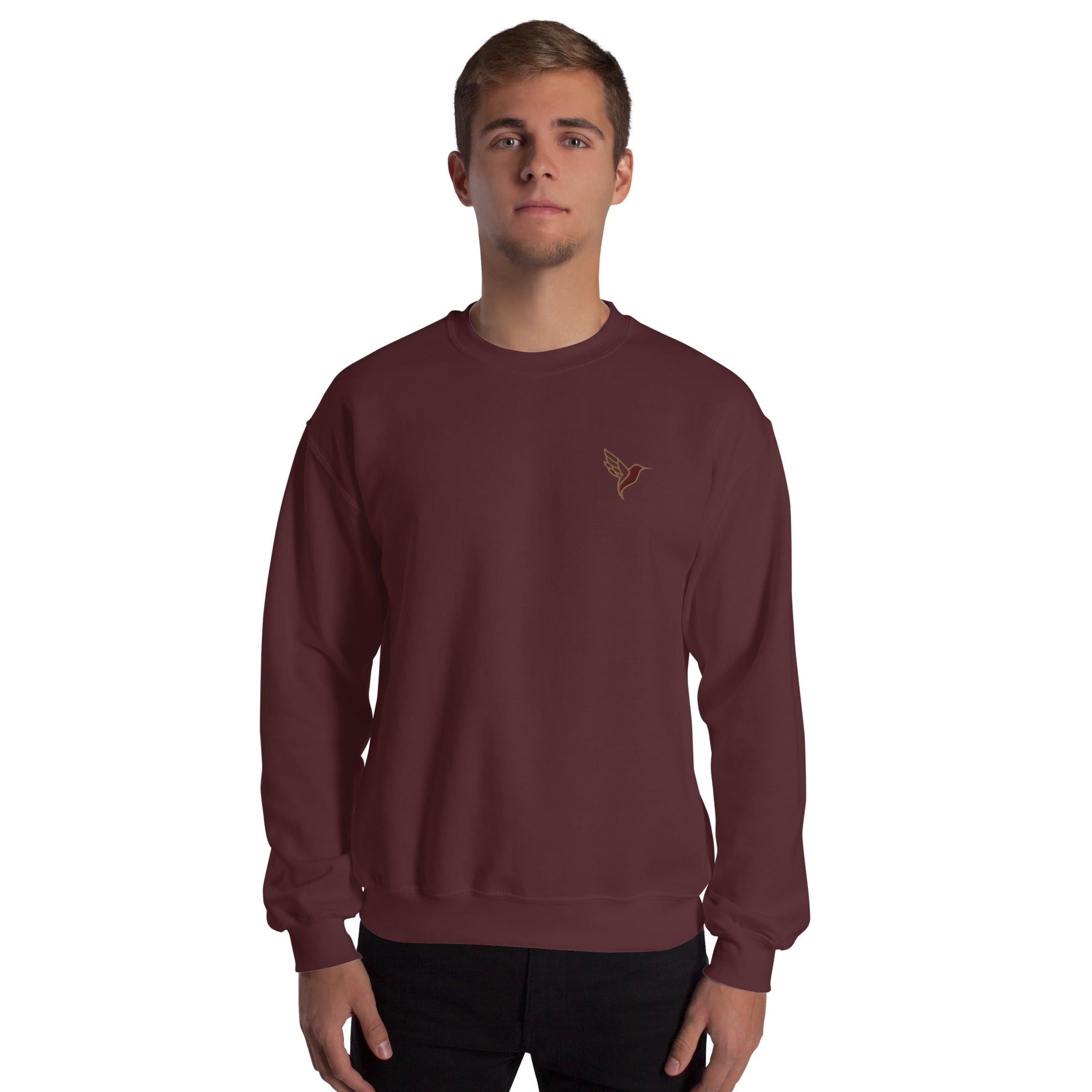 unisex-crew-neck-sweatshirt-maroon-front-65772b3b6dfda.jpg