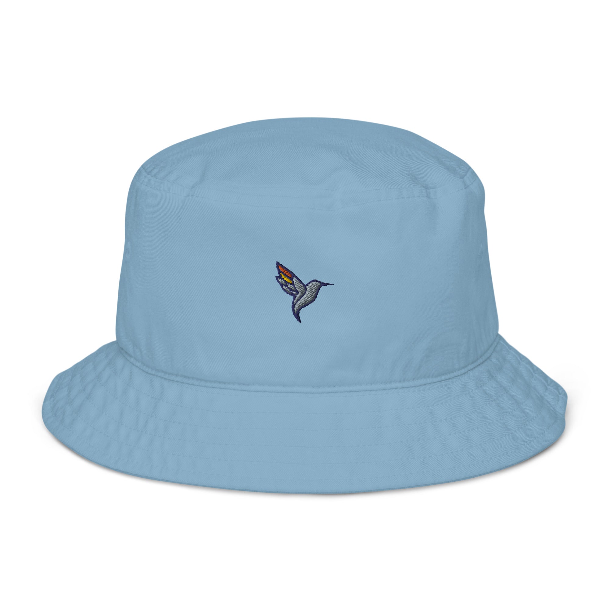 Organic Hummingbird Bucket Hat-Blue