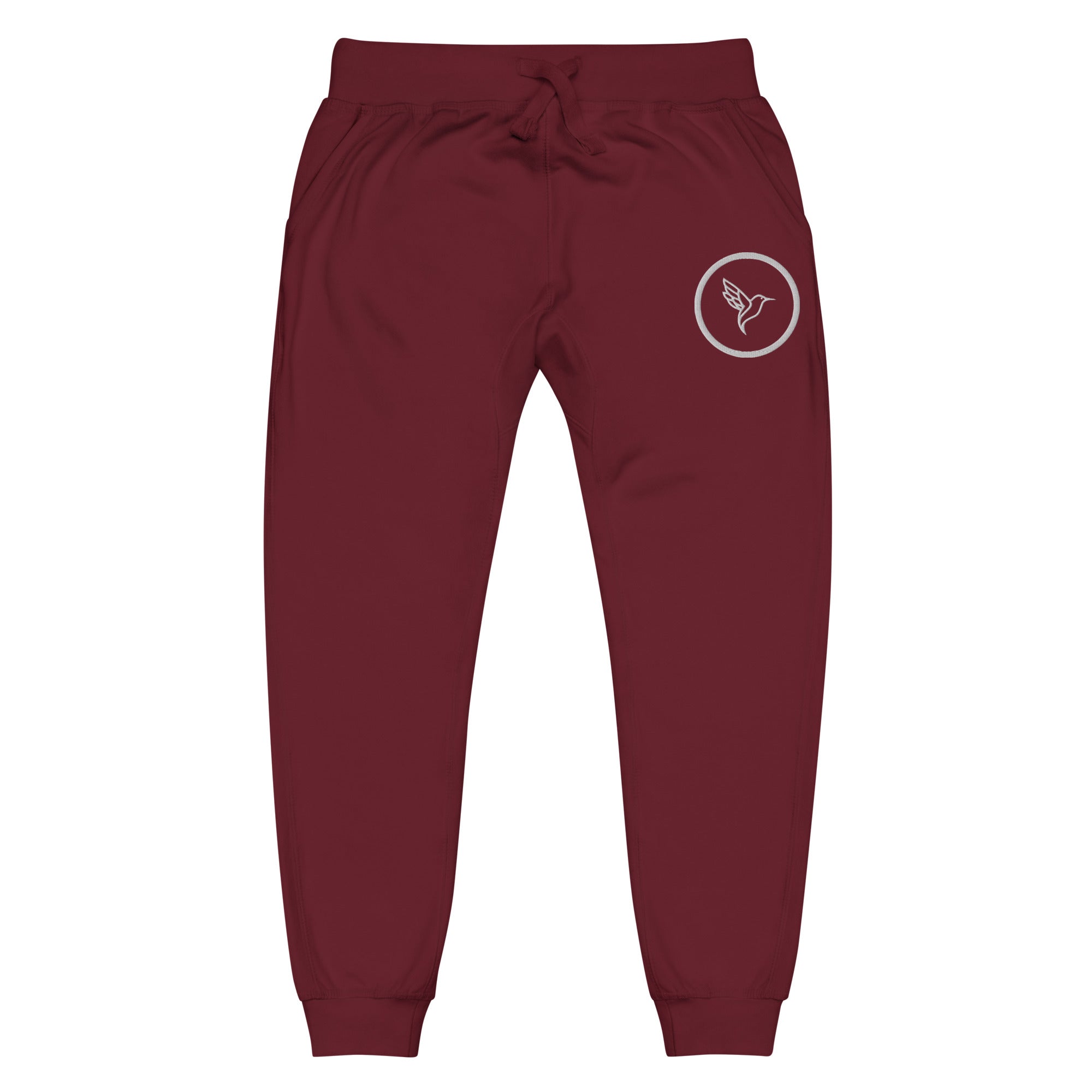 unisex-fleece-sweatpants-maroon-front-631fcff6aa605.jpg