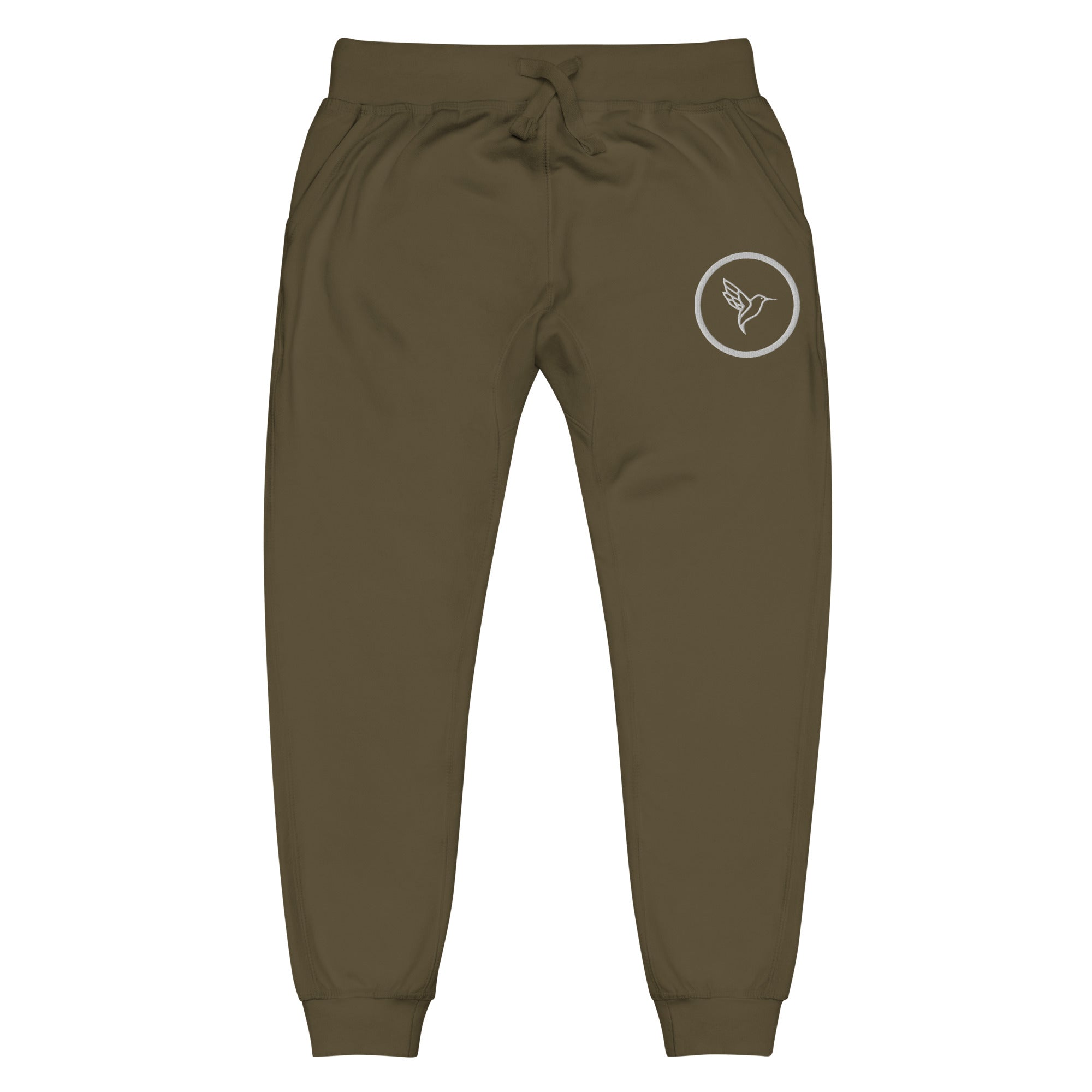 Unisex Cuffed Sweat Pants, Dark Olive