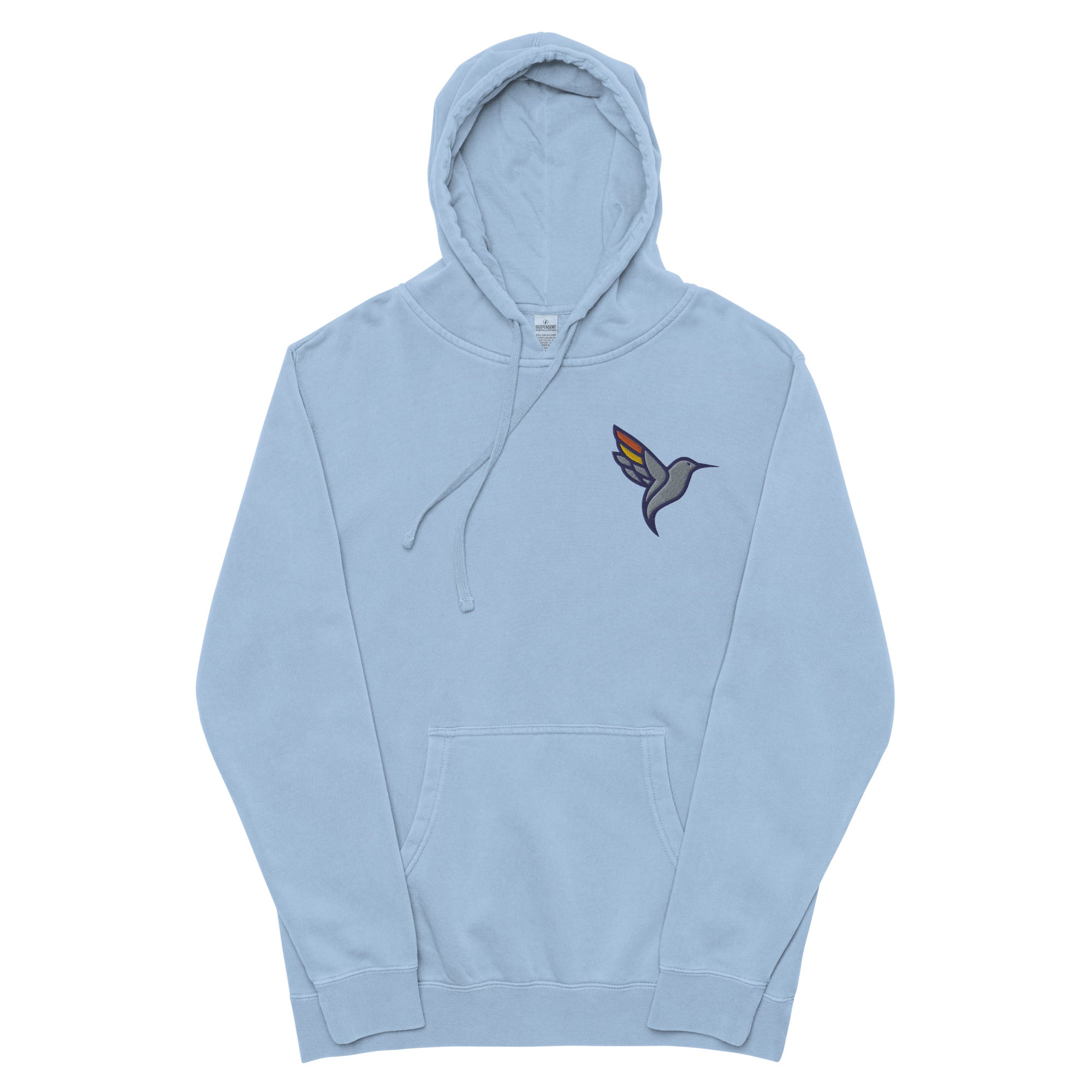 Light Blue Dyed Hoodie Unisex